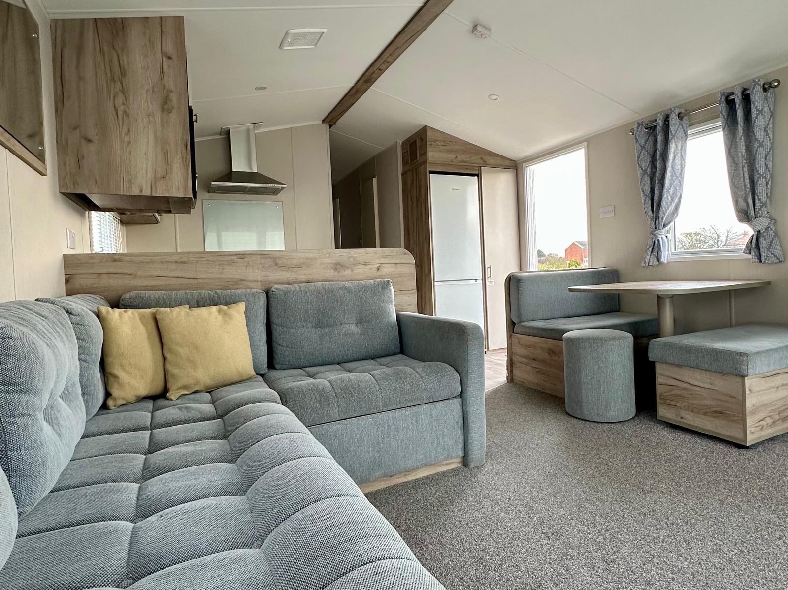 Willerby Linwood lounge area at Windy Harbour Holiday Park