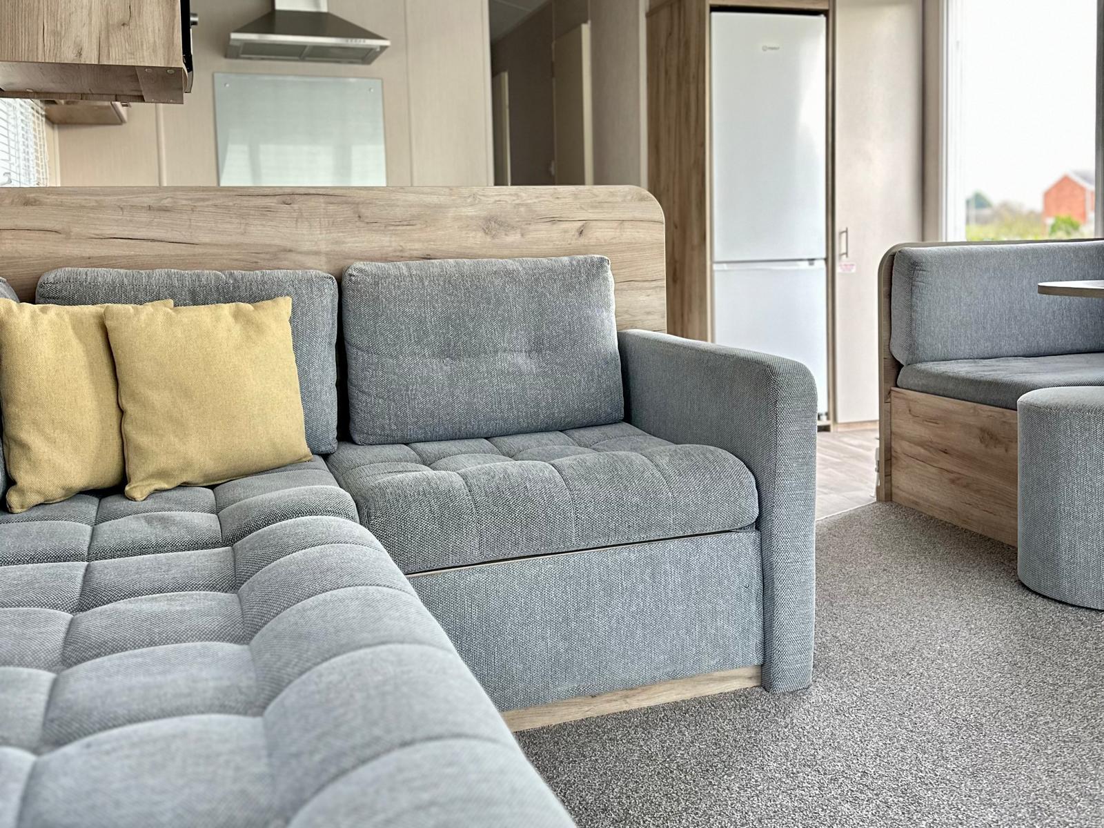Willerby Linwood lounge area at Windy Harbour Holiday Park