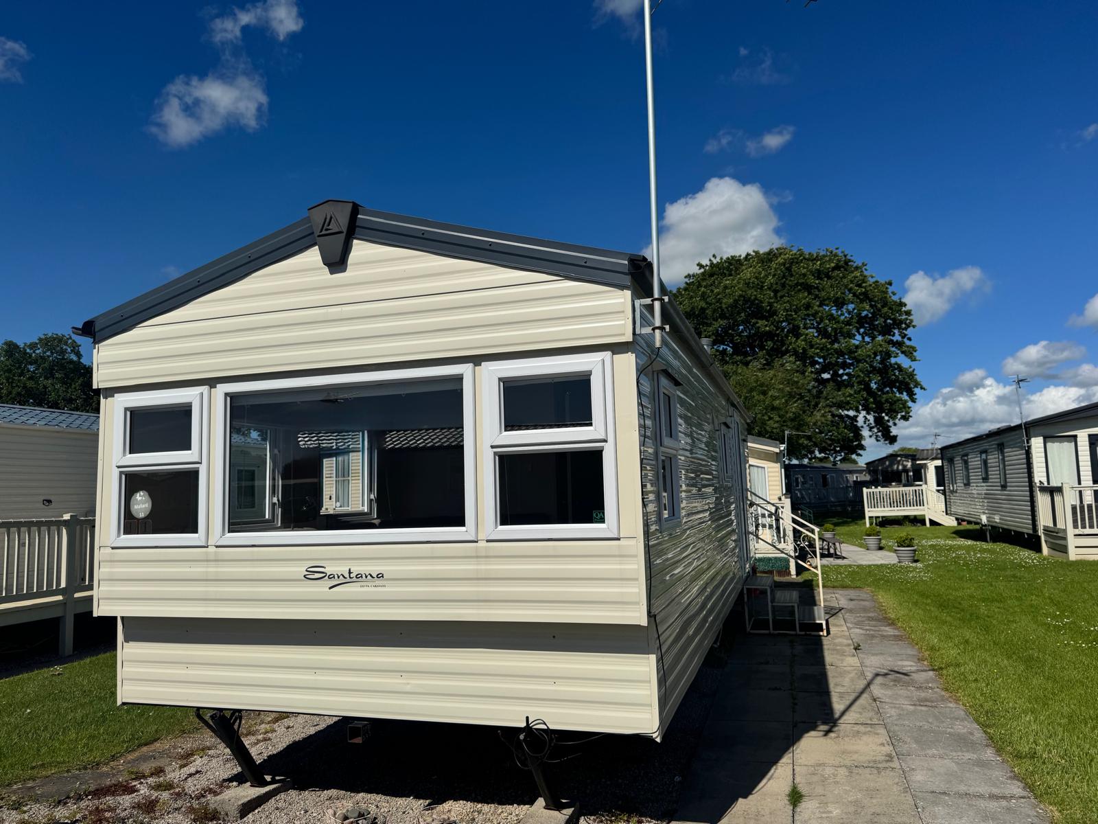 External view of the Delta Santana caravan at Windy Harbour Holiday Park