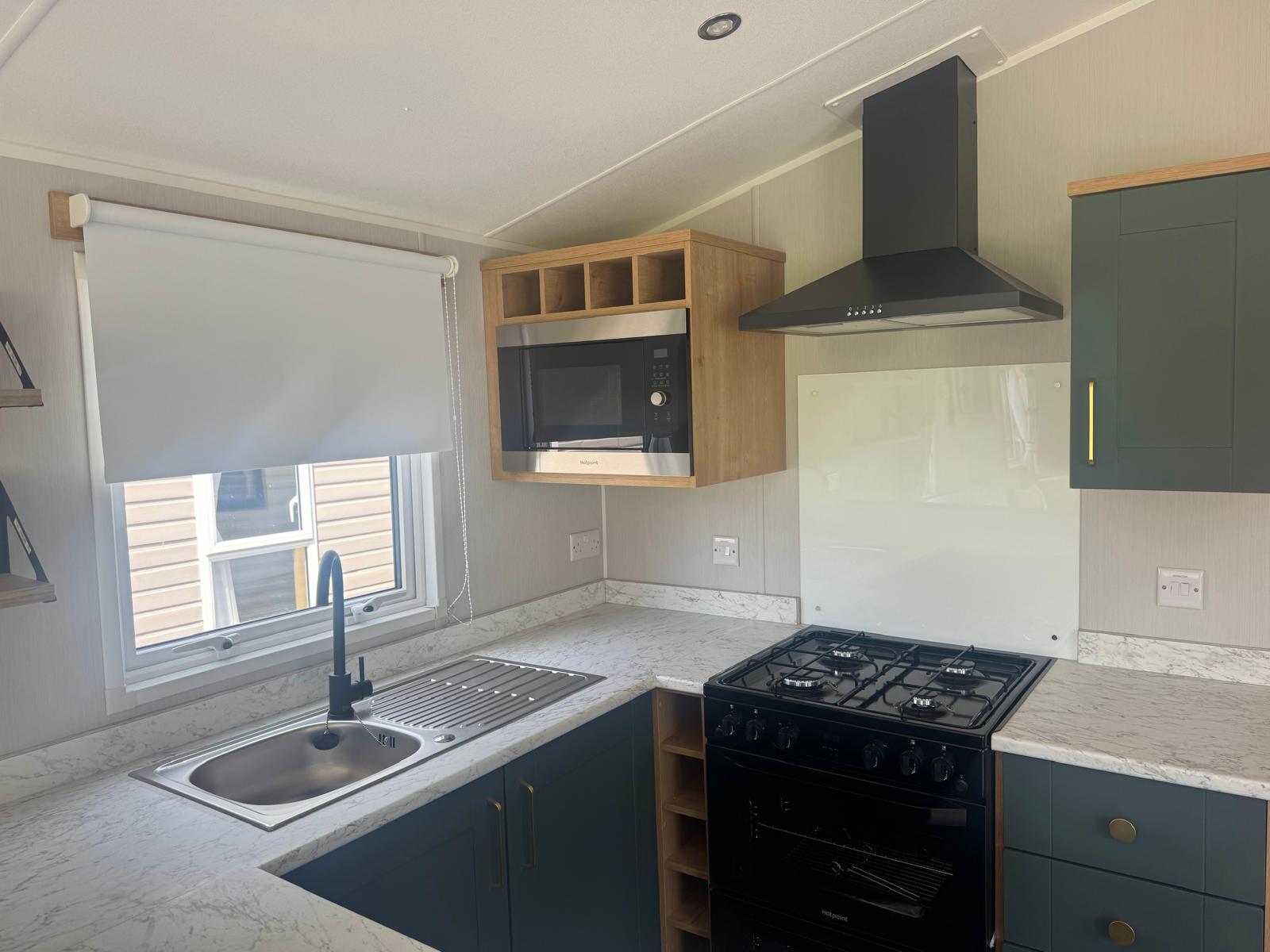 Willerby Sierra 2023 kitchen at Windy Harbour Holiday Park