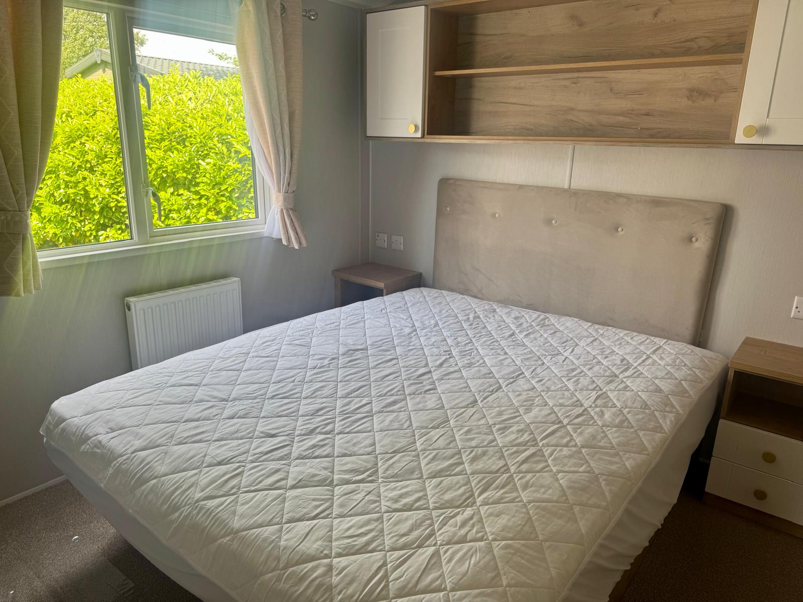 Willerby Sierra 2023 master bedroom at Windy Harbour Holiday Park