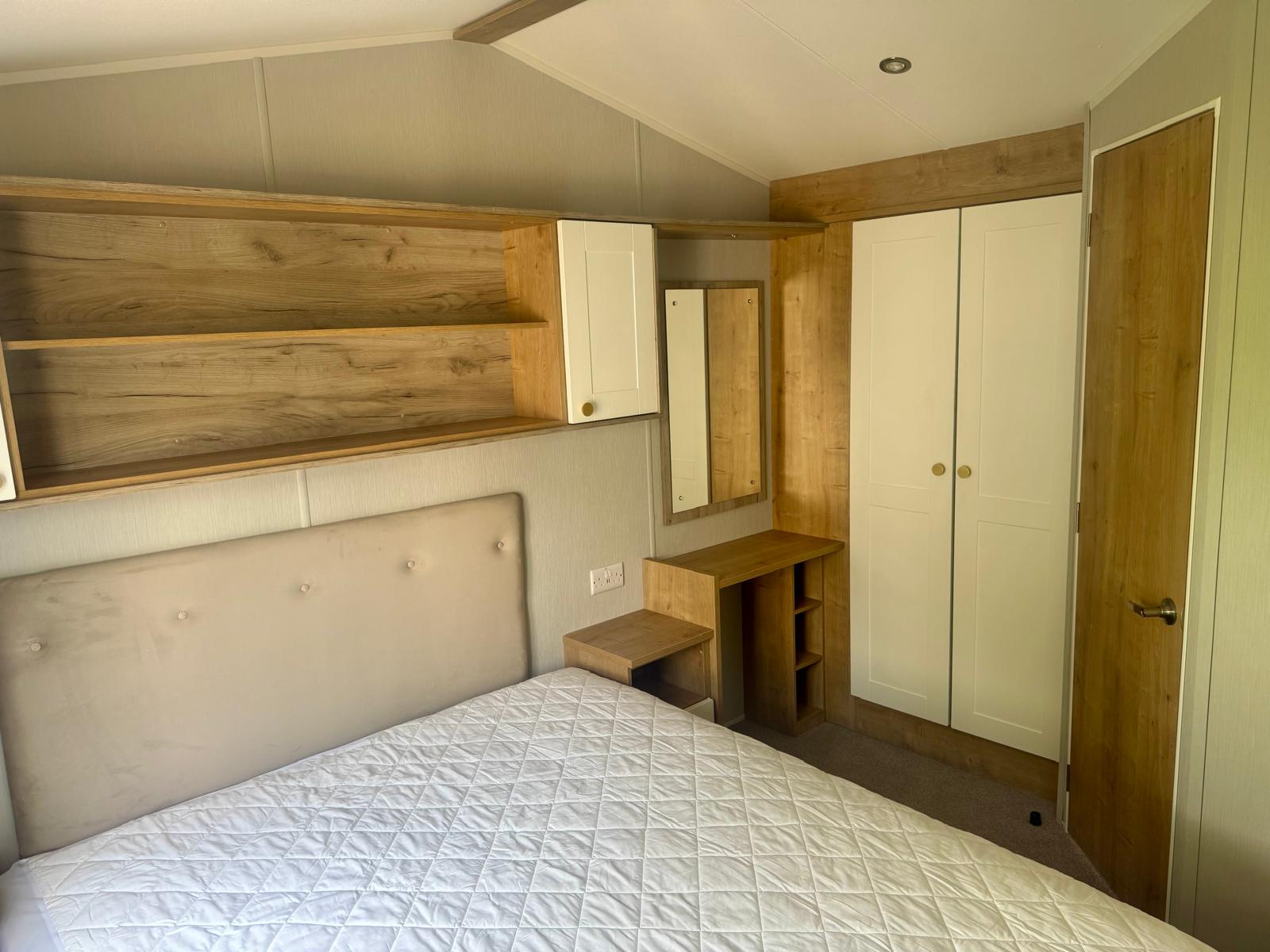 Willerby Sierra 2023 master bedroom at Windy Harbour Holiday Park