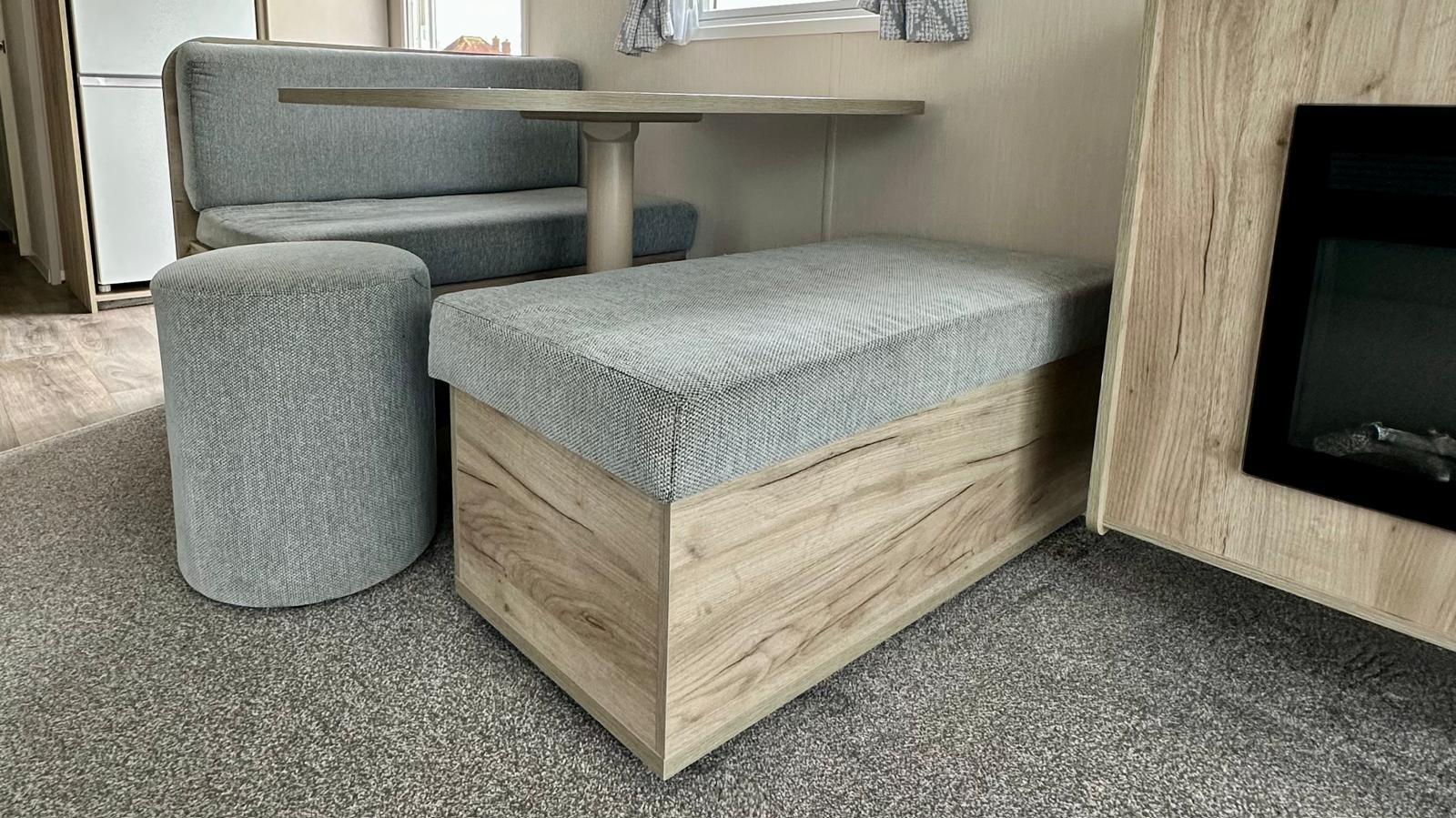 Kitchen bench in the Willerby Linwood 2022 caravan at Windy Harbour Holiday Park