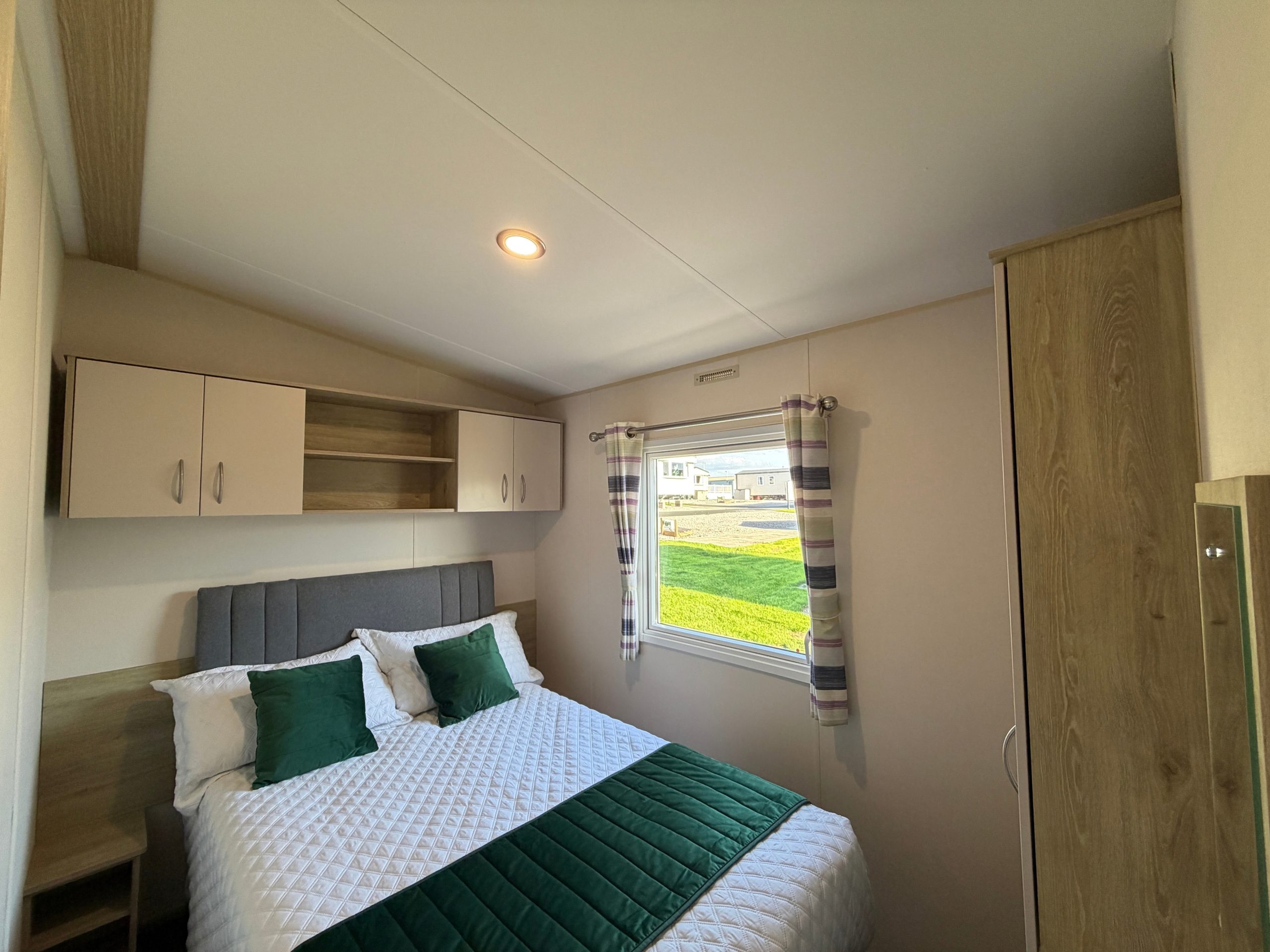 Image of the Master bedroom in the ABI Bowland 2018 at Newton Hall Holiday Park, Partington's