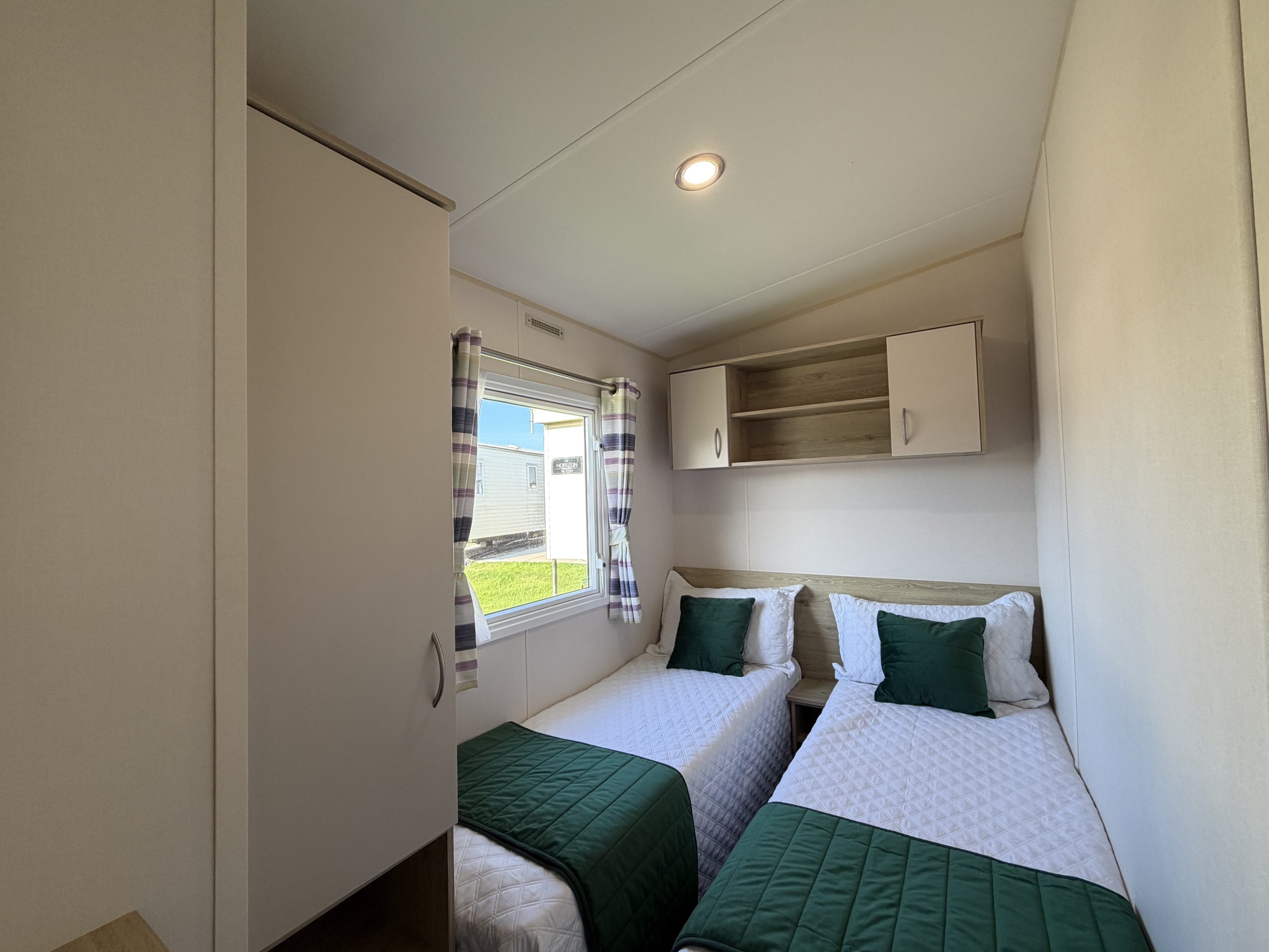 Image of the first twin room in the ABI Bowland 2018 at Newton Hall Holiday Park, Partington's