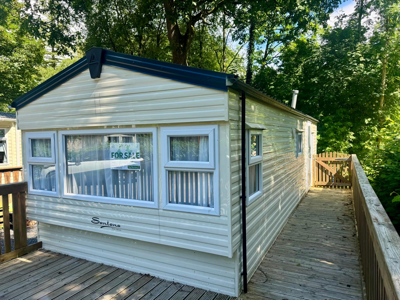 External shot of the Delta Santana 2019 caravan at Black Beck Holiday Park