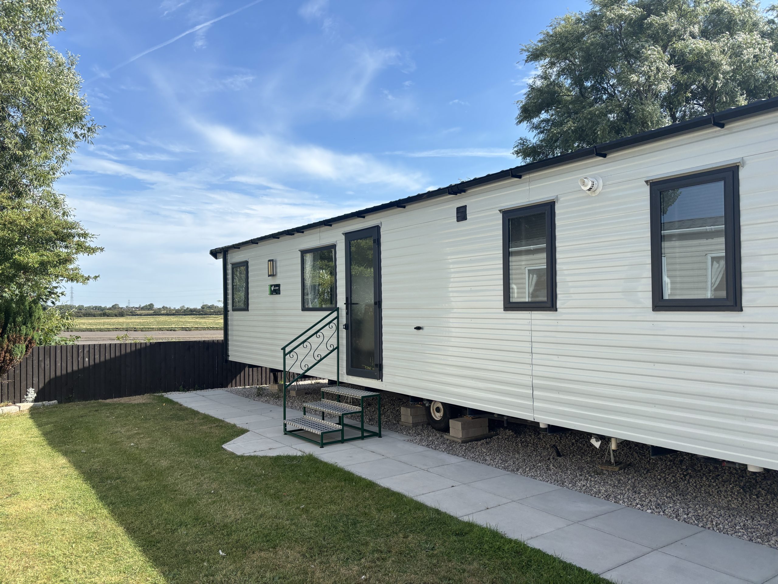 External shot in the Willerby Manor 2023 caravan on Riverside 3 at Windy Harbour Holiday Park