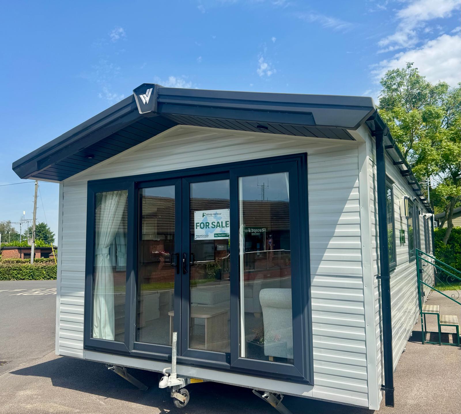 External shot of the Willerby Manor 2023 at Windy Harbour Holiday Park