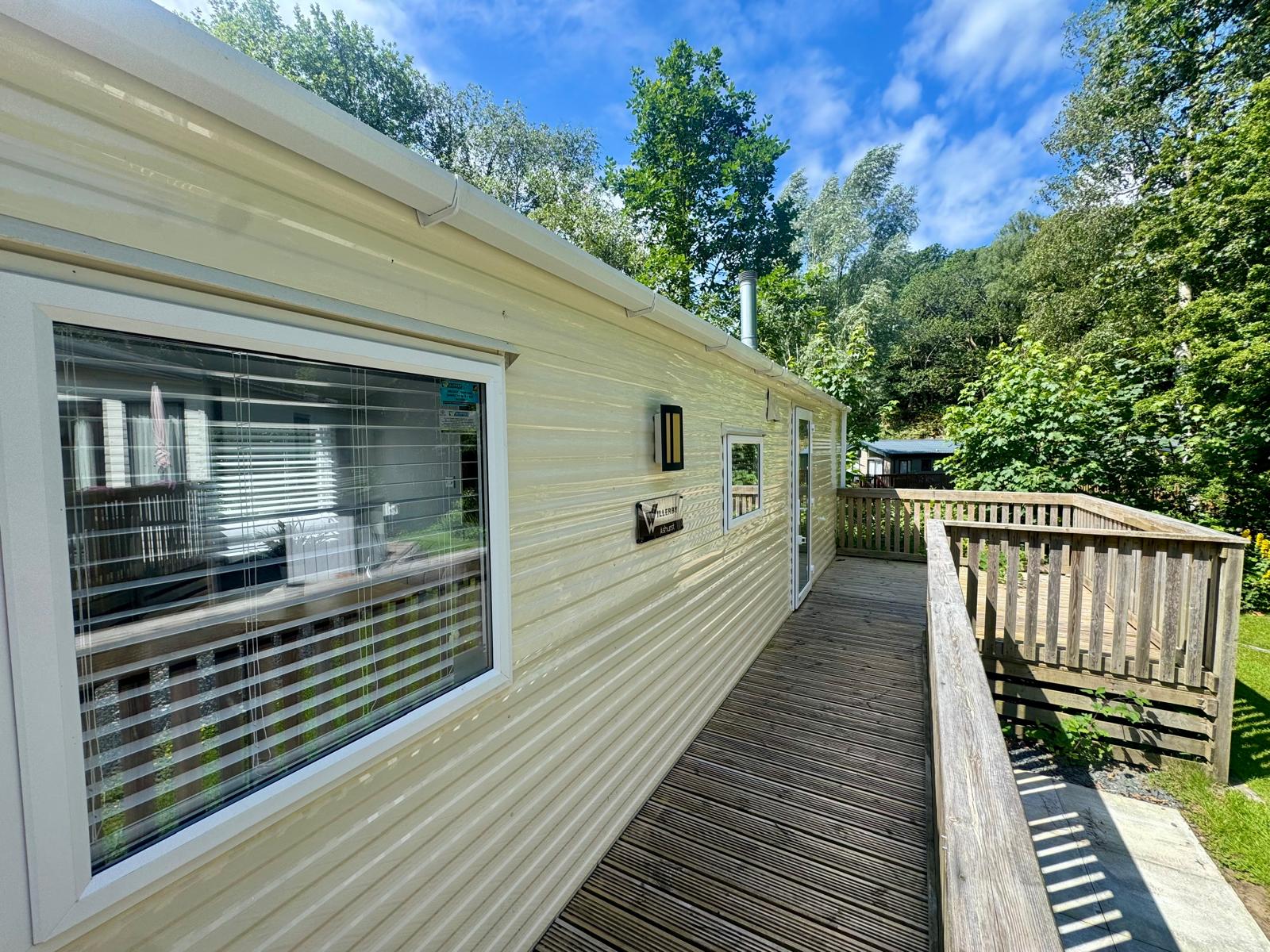 External shot of the Willerby Ashurst 2020 caravan at Black Beck Holiday Park