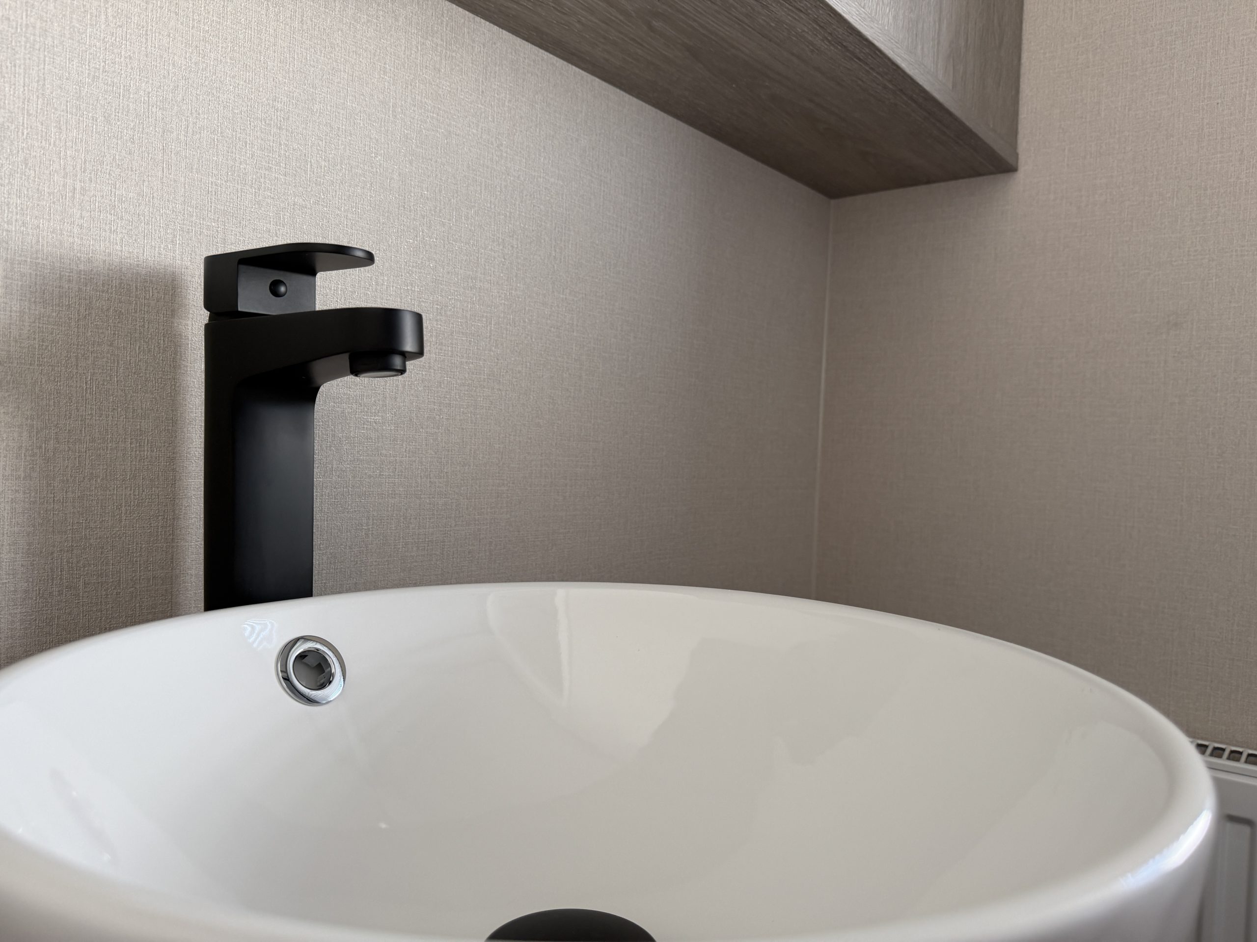 A close up image of the sink in the main bathroom of Pemberton Marlow 2026