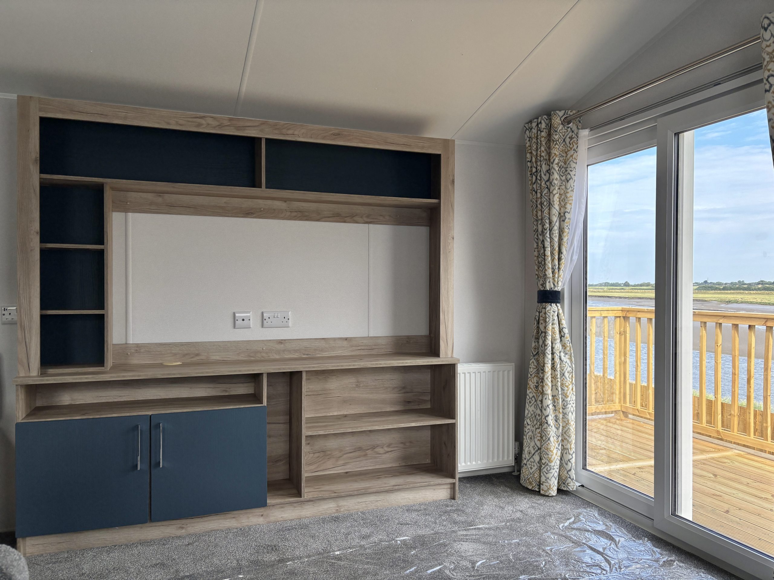 Internal shot of the living area in the Willerby Ashcroft 2026 at Windy Harbour Holiday Park, Partington's
