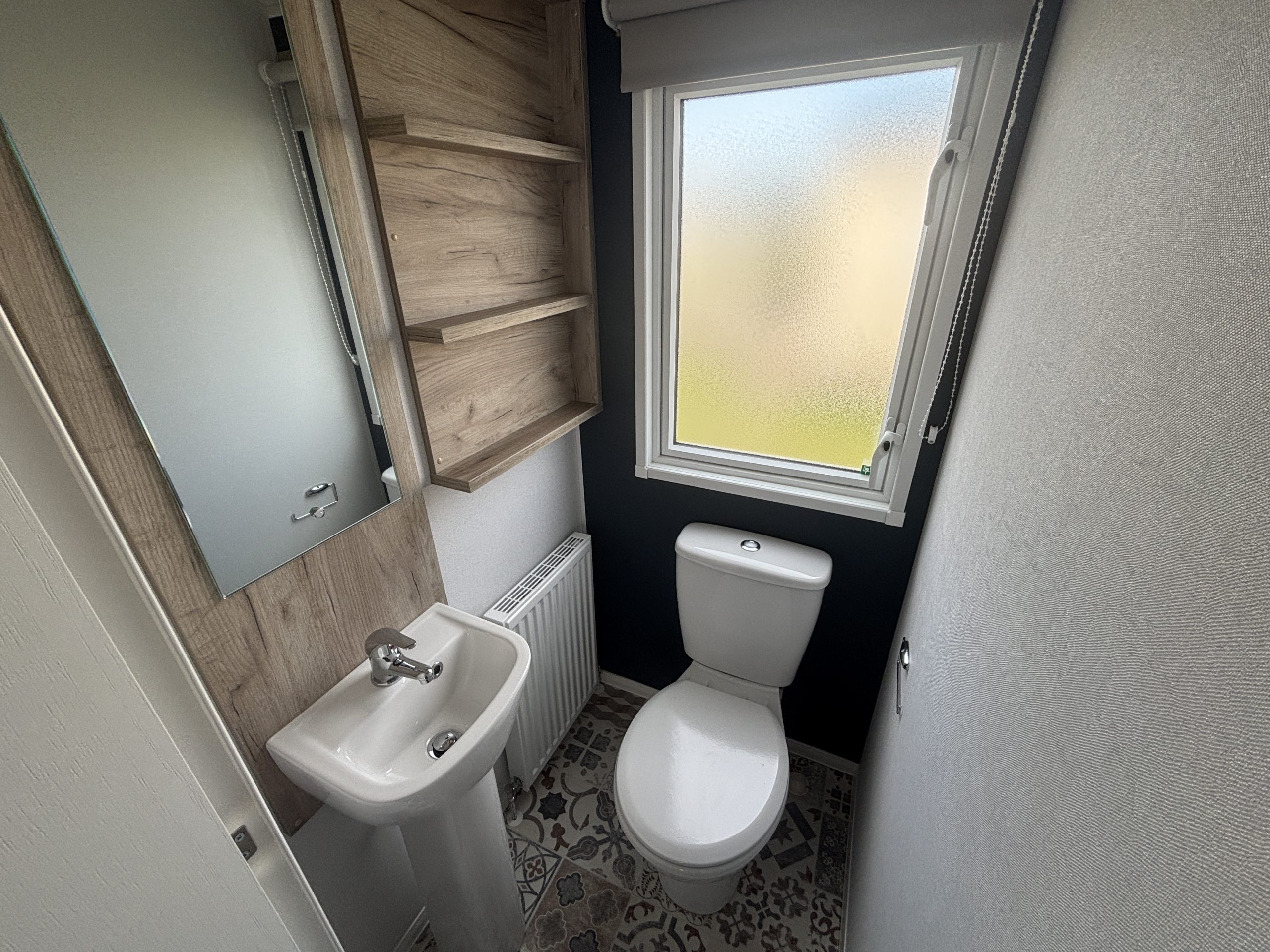 Image of the Master bedroom's ensuite in the Willerby Ashcroft 2026 at Windy Harbour Holiday Park, Partington's
