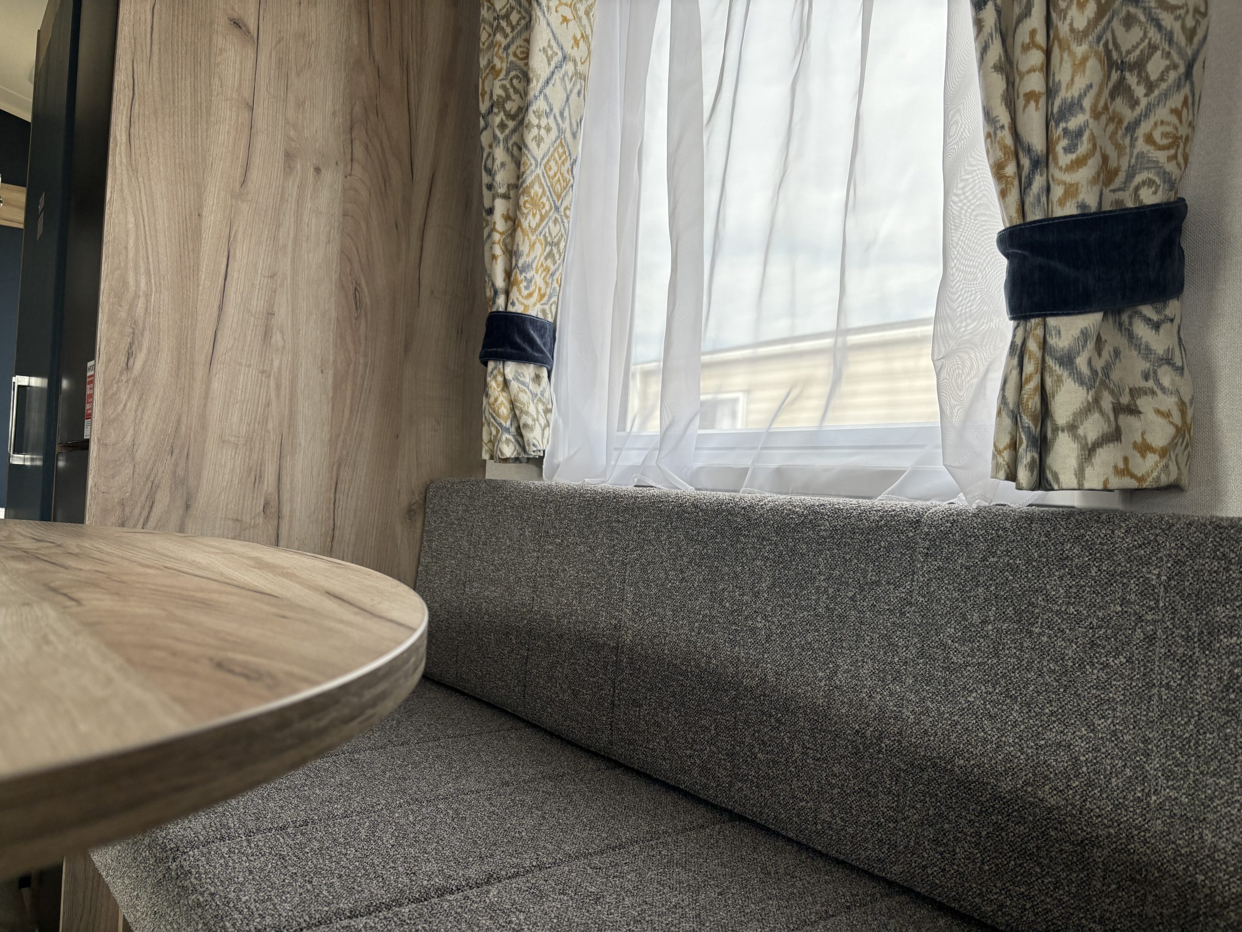 Close up image of the dining area in the Willerby Ashcroft 2026 at Windy Harbour Holiday Park