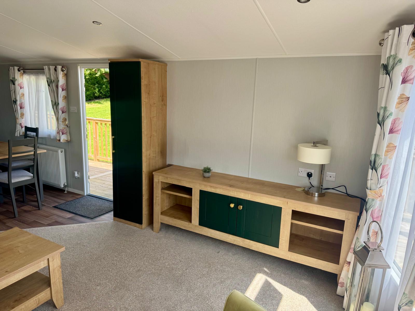 Living area in the Willerby Sierra 2023 caravan at Tarn House Holiday Park