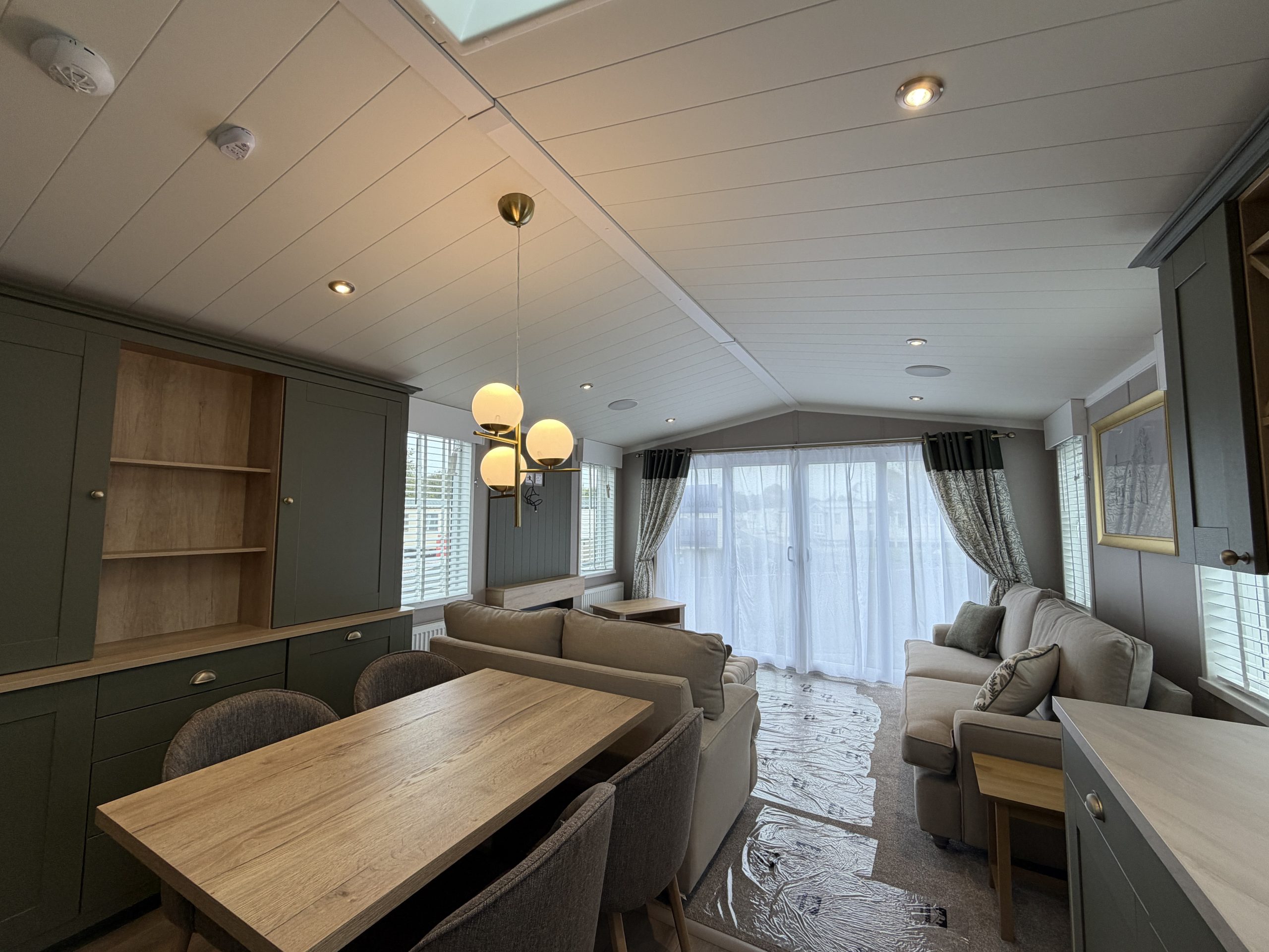 Internal shot of the Swift Vendee Lodge 2026 at Broadwater Holiday Park, Partington's