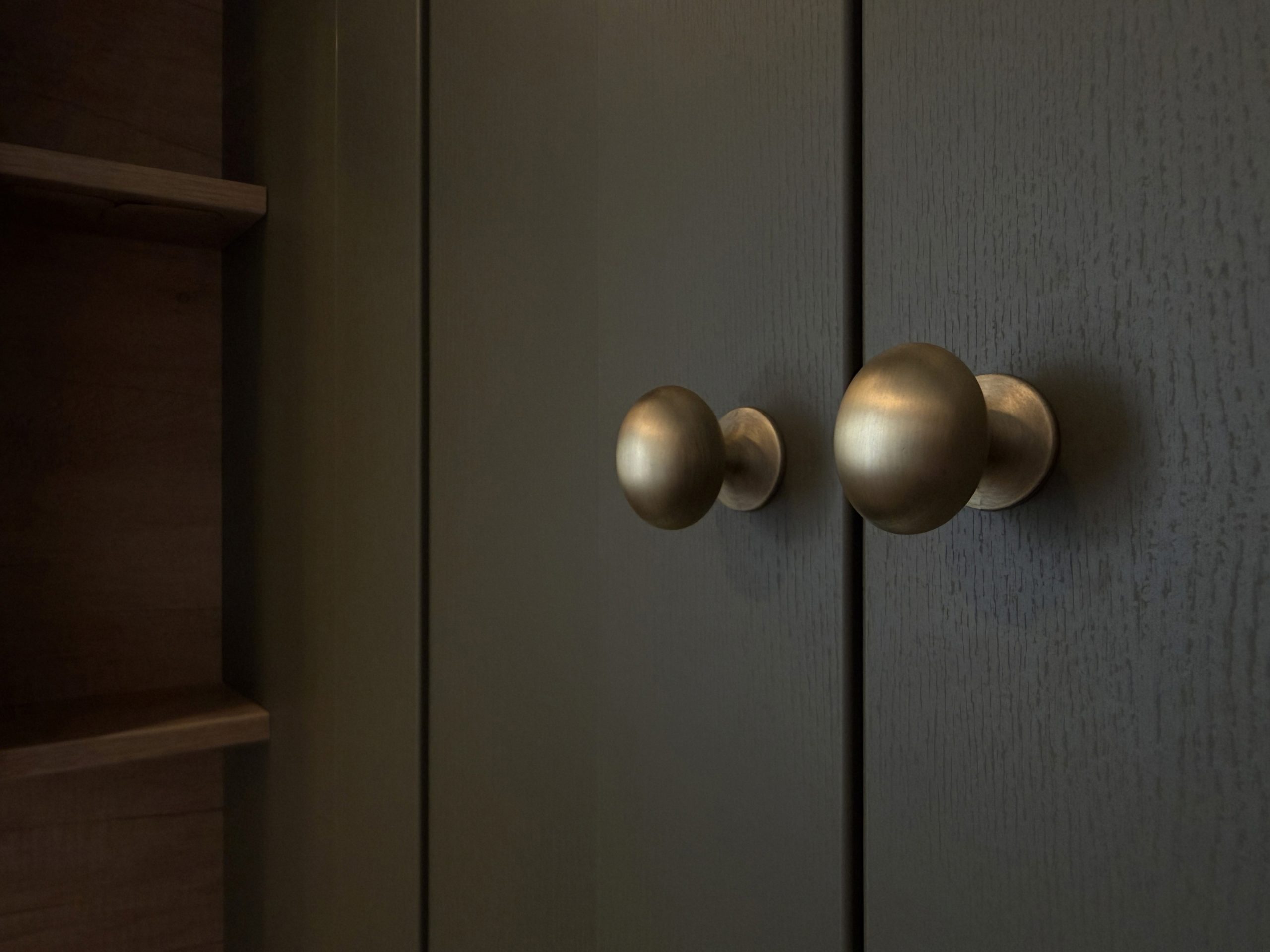 Detail image of the cupboard handles found in the Master Bedroom's ensuite in the Swift Vendee Lodge 2026 at Broadwater Holiday Park, Partington's