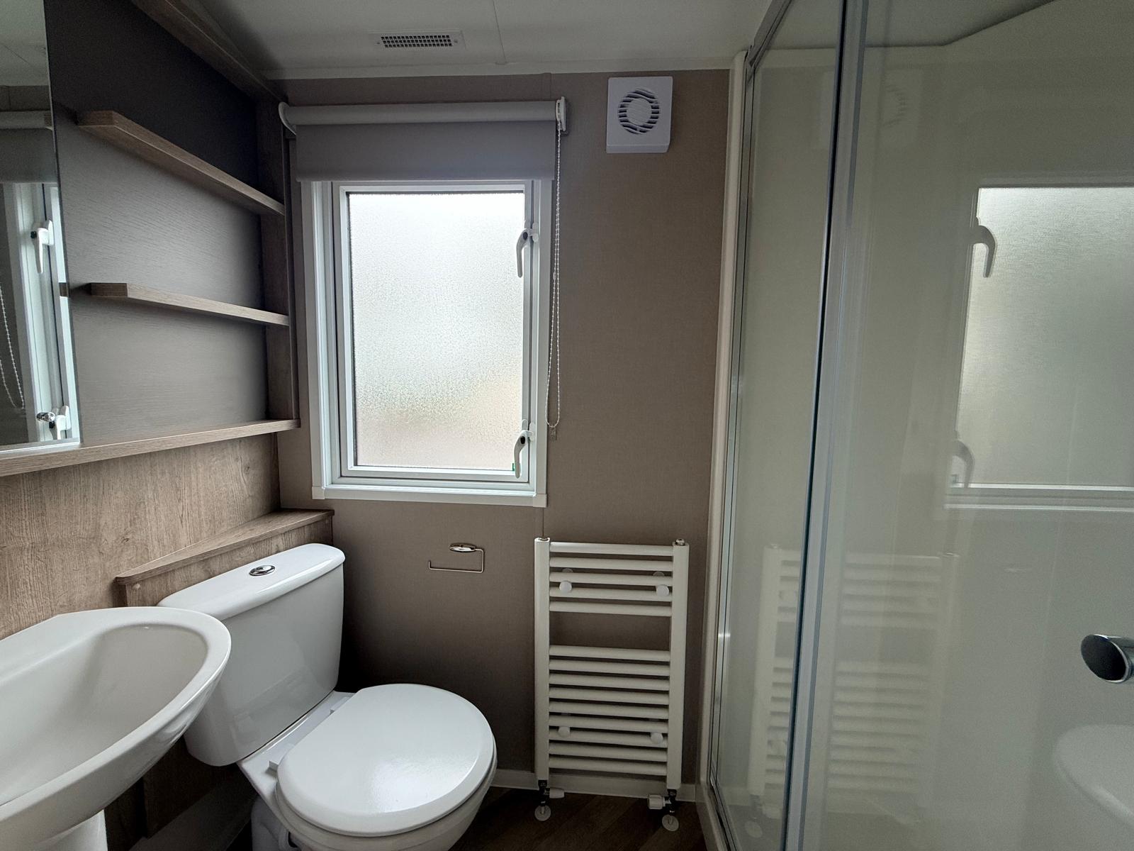 Brand new bathroom in this Willerby Salisbury for 2027. Buy now at Newton Hall Holiday Park