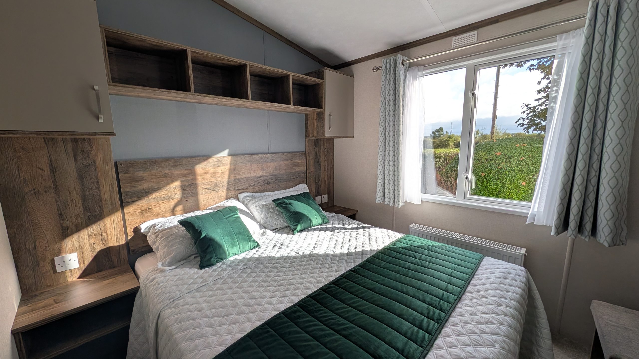 The master bedroom of the Pemberton Elite 2026 at Tarn House