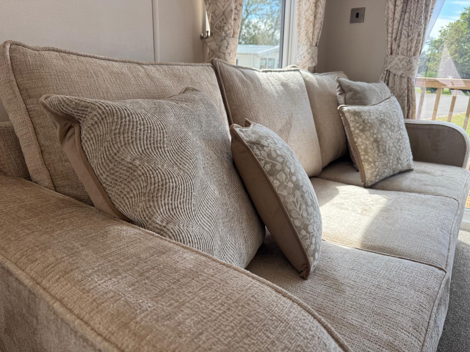 Couch in the Willerby Salisbury at Windy Harbour Holiday Park