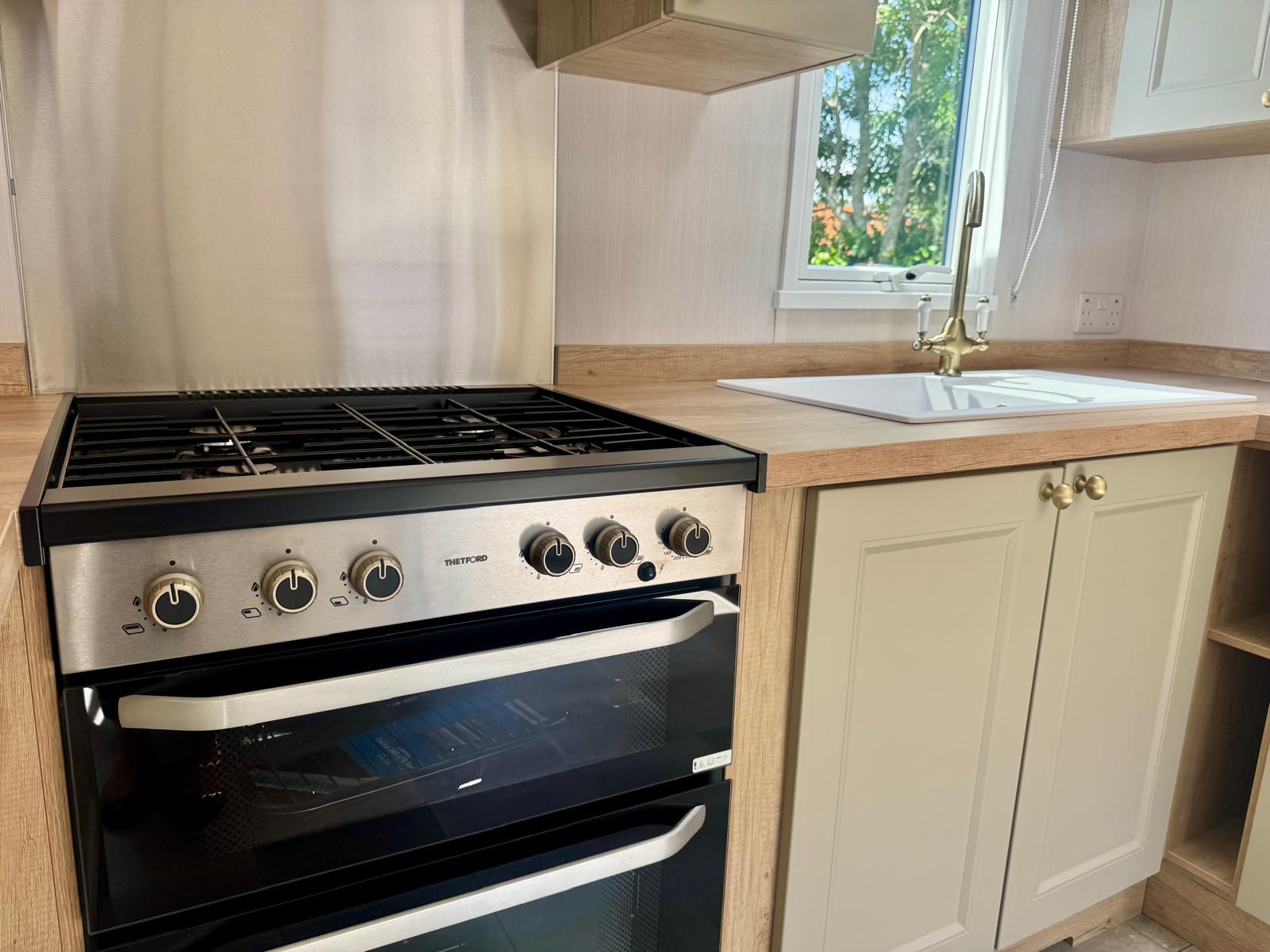 Oven in the Swift Provence 2025 caravan at Windy Harbour Holiday Park